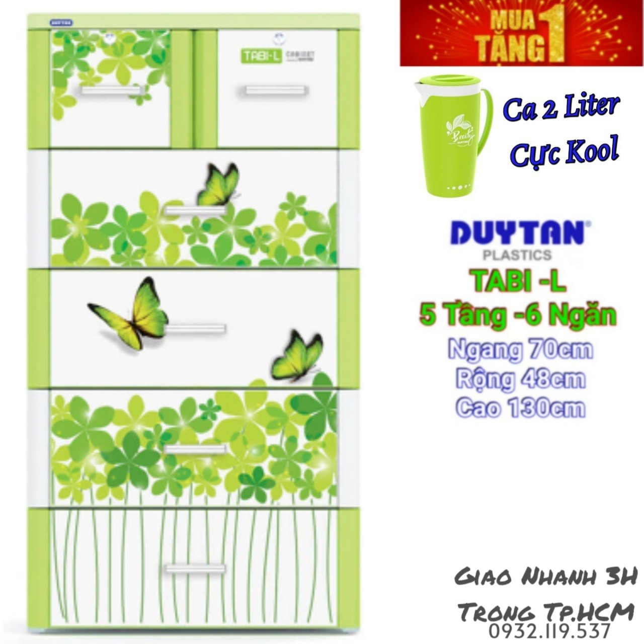 [HCM]Tủ nhựa duy tân TABI-L CÚN CON ( SIZE LỚN NHẤT )