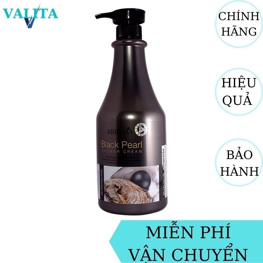 [FreeShip] Sữa Tắm Trắng Da Argasia Ngọc Trai Malaysia VALITA giúp da trắng sáng, mịn màng, bật tông, cung cấp chất dưỡng ẩm cho da - 1100ml