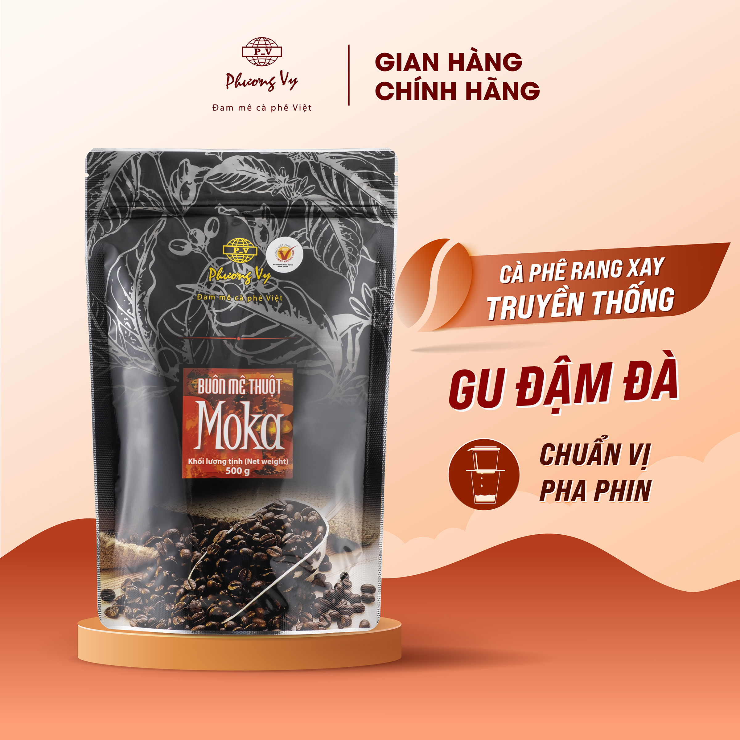 Buôn Mê Thuột Moka 500g - Phương Vy Coffee