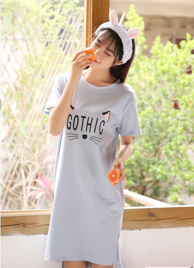 [HCM]ĐẦM SUÔNG IN HÌNH MÈO GOTHIC DỄ THƯƠNG