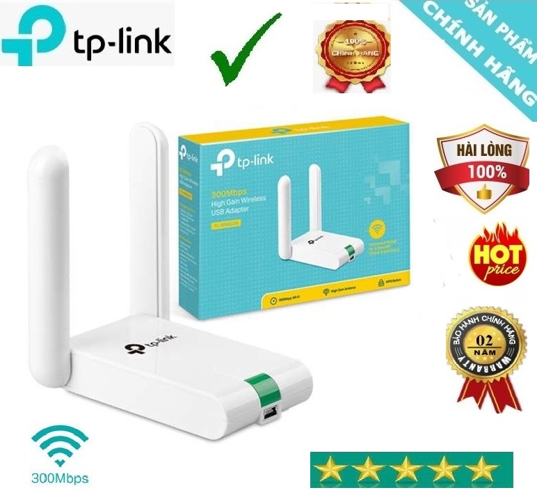 Bộ Thu TPLink Wireless Usb TL-WN822N 300Mb