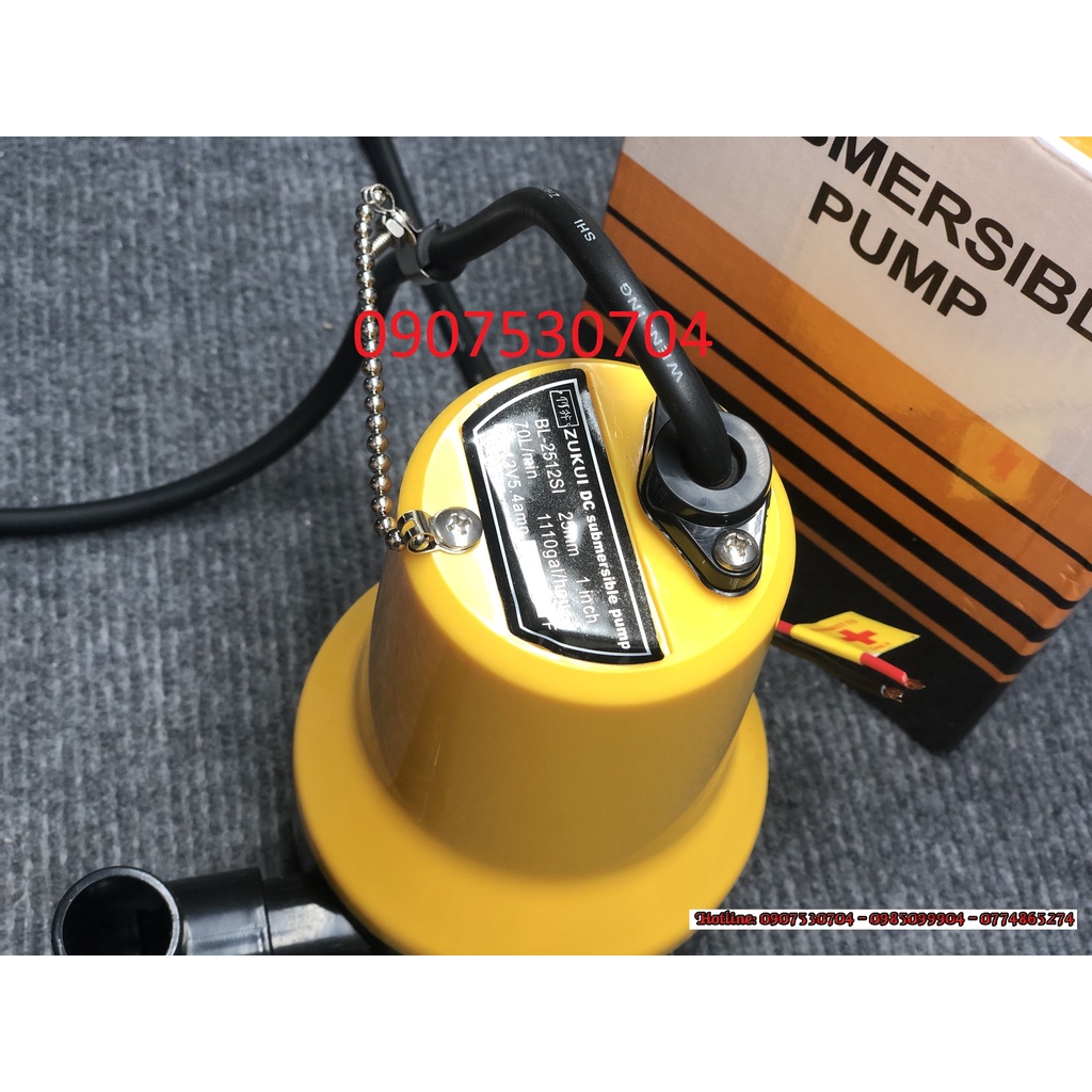 Bơm chìm 65w dùng điện dc12v zukui - bơm chống ngập