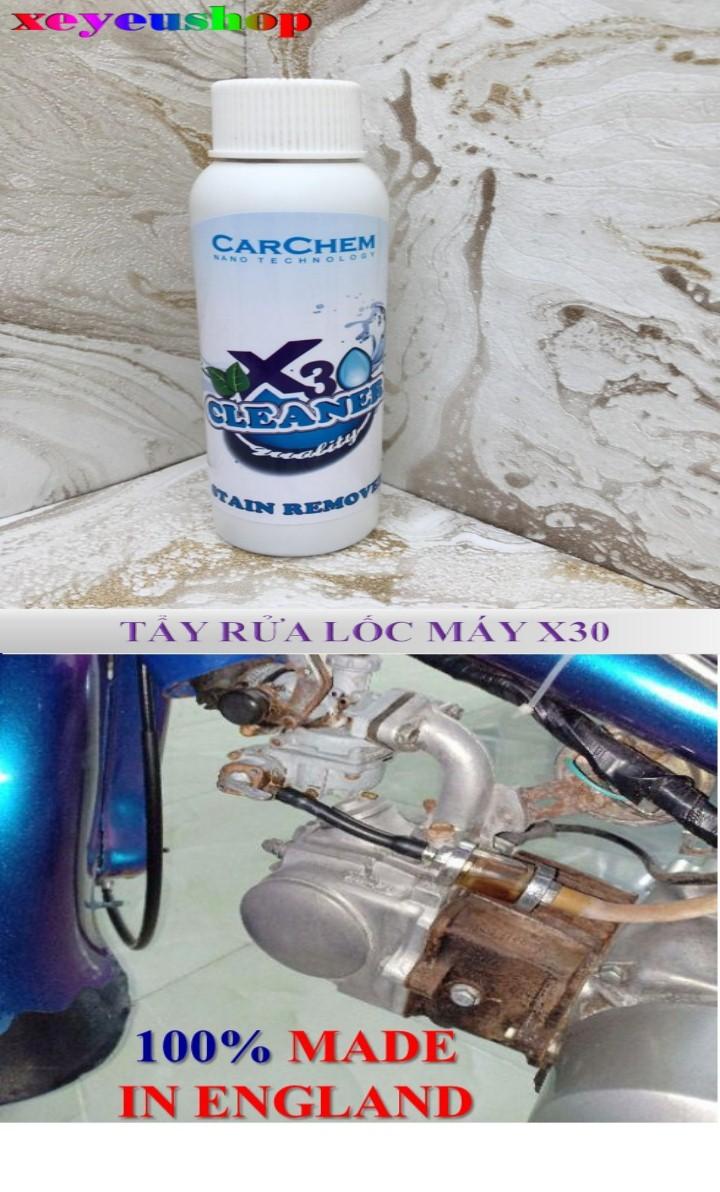 [HCM]Bộ 2 chai tẩy rửa lốc máy X30 120ml