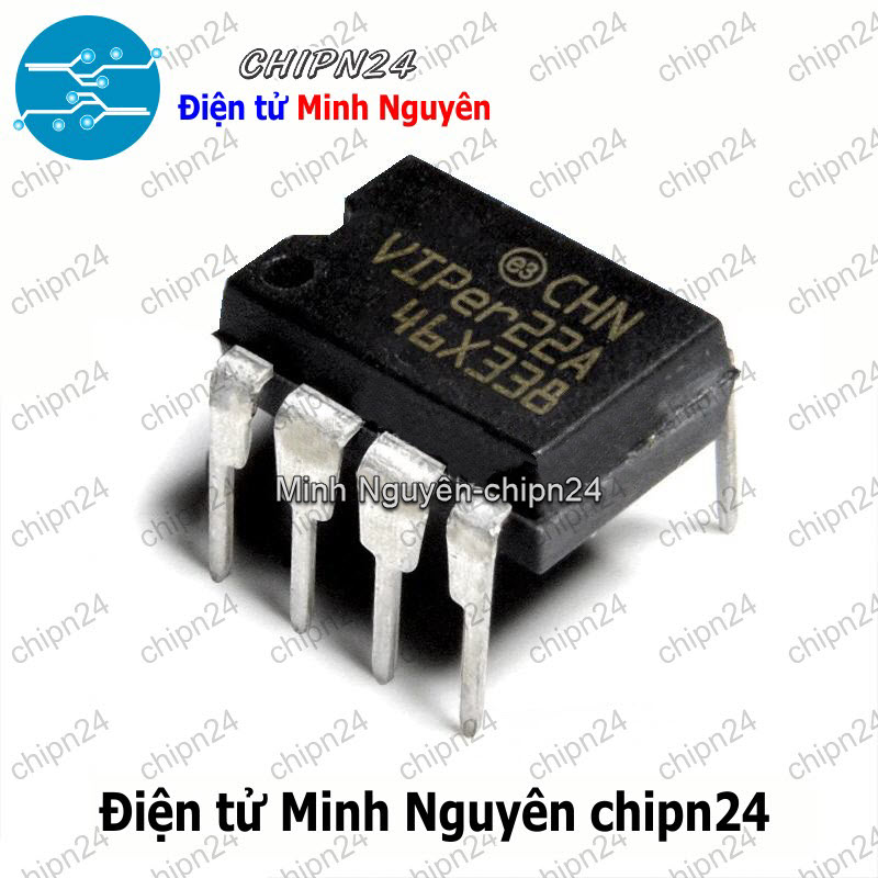 [2 con] (DIP) IC VIPer22A DIP-8 (VIPer22 IC Nguồn) - HH000367
