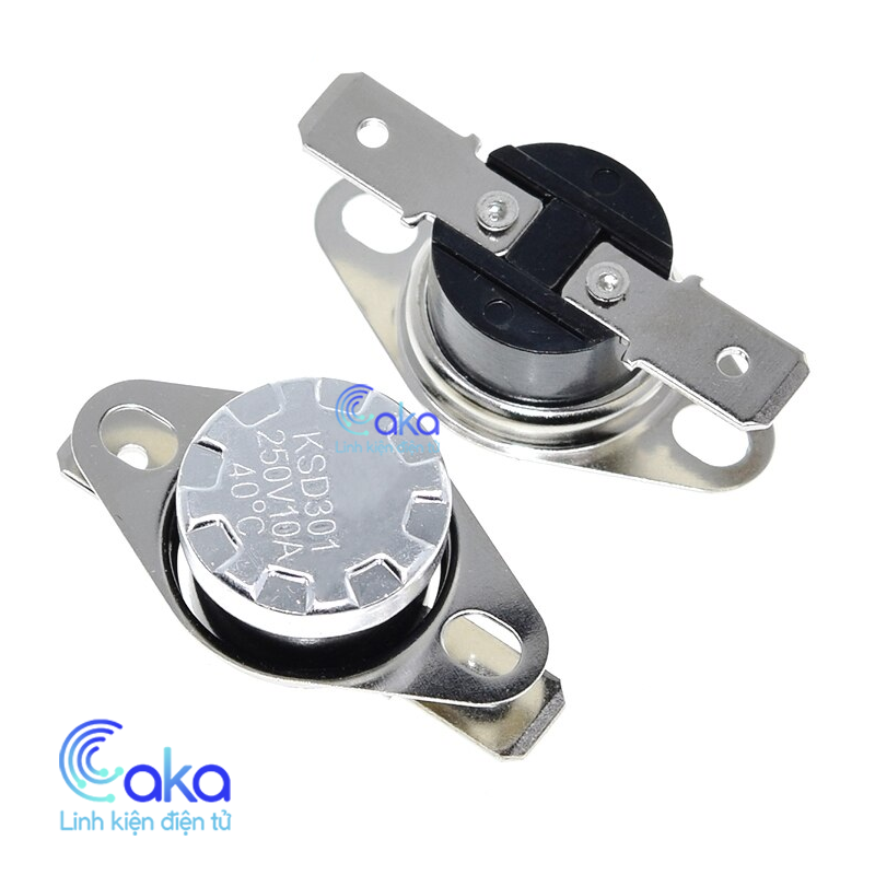 Rơ le nhiệt độ ksd301 - relay cầu chì nhiệt 80, 85, 90, 95, 100, 120, 125, 130, 135, 140, 145, 150, 180, 185 độ