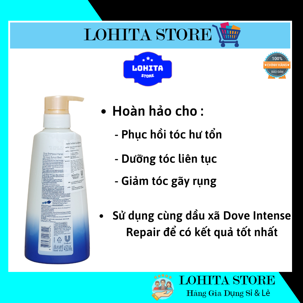 Dầu gội đầu Dove Thái Lan 450ml