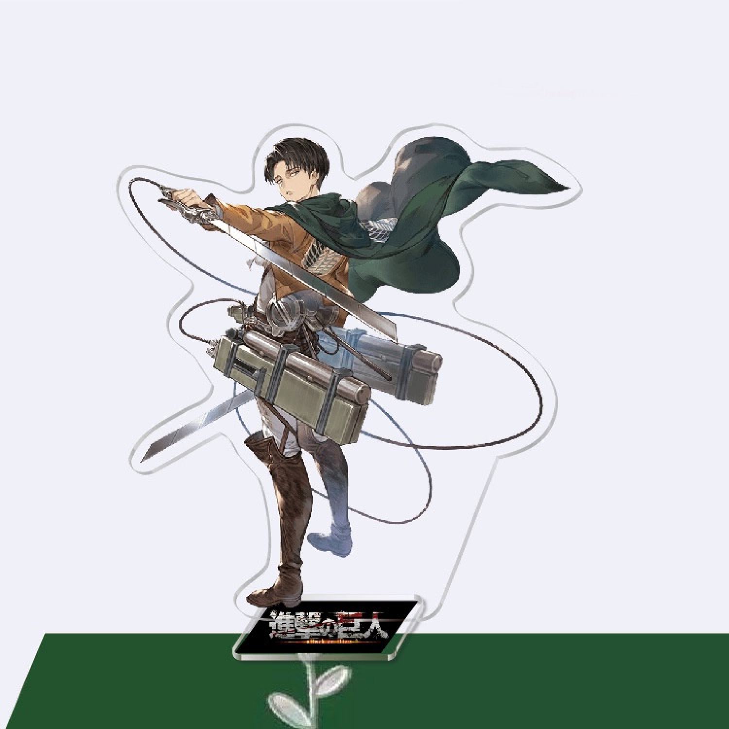 Mô hình nhân vật mica standee Attack on Titan Đại chiến Titan anime chibi trang trí trưng bày