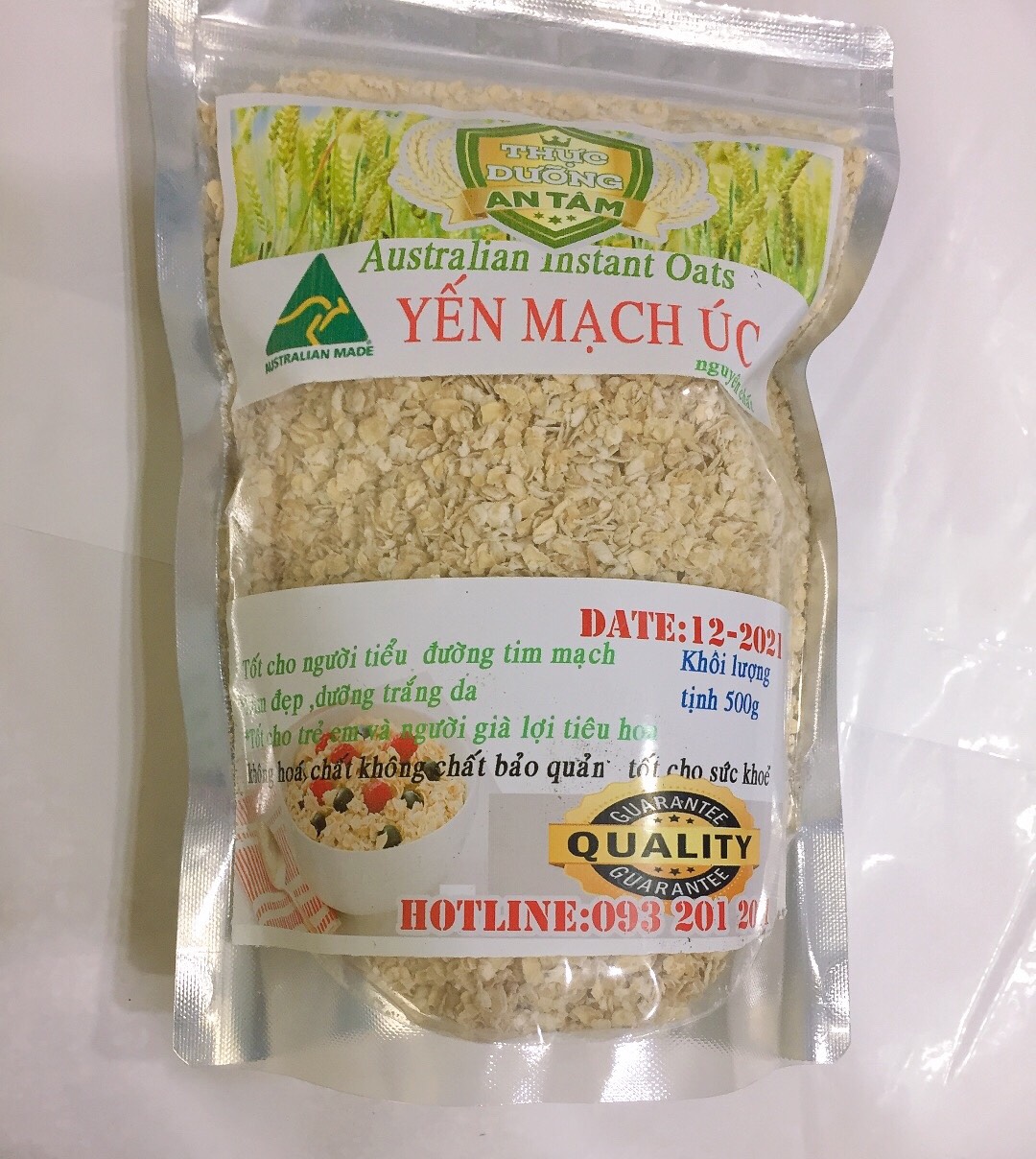 [HCM]YẾN MẠCH 1 phút 500G