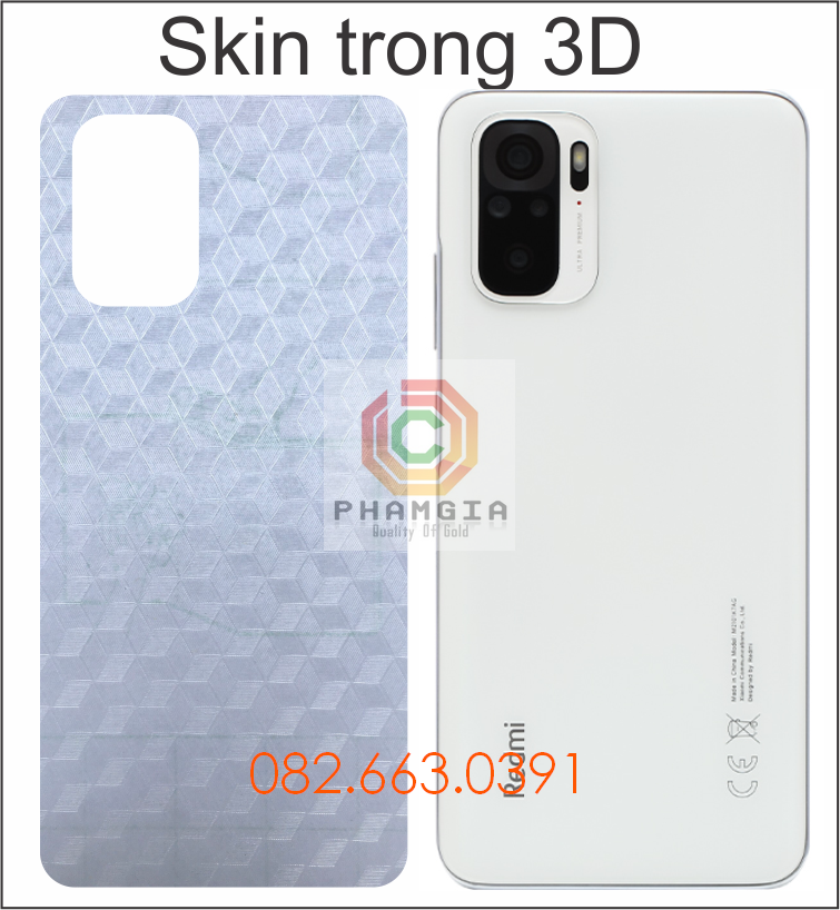 Miếng dán mặt lưng skin carbon Xiaomi Redmi Note 10 / Note 10s / Note 10 Pro (2021)