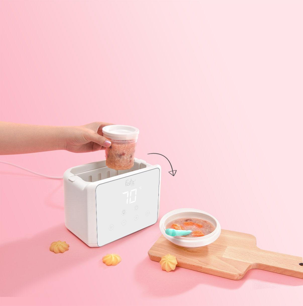 [HCM]Máy hâm sữa tiệt trùng điện tử Duo 3- FB3093VN
