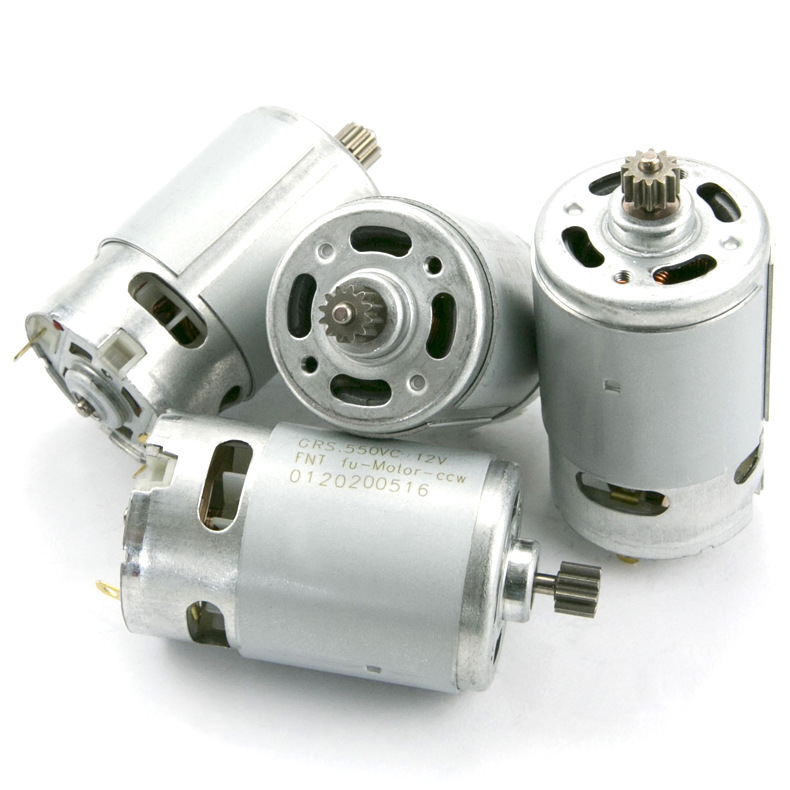 Motor 550 công suất cao có sẵn bánh răng chuyên cho máy pin 10,8v-12v-14,4v-16,8v-21v-25v