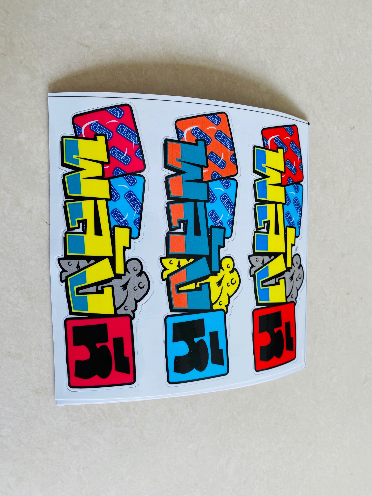 Com bo 3 tem decal thái