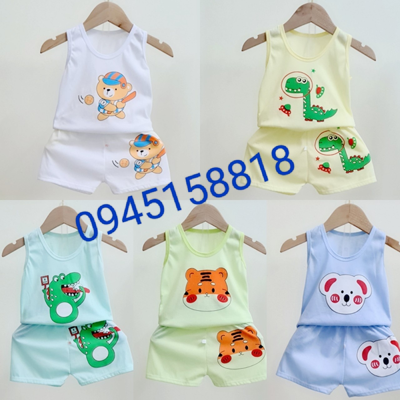 Rẻ vô địch - Set 5 bộ cho bé từ 3-14kg (HỖ TRỢ PHÍ SHIP)