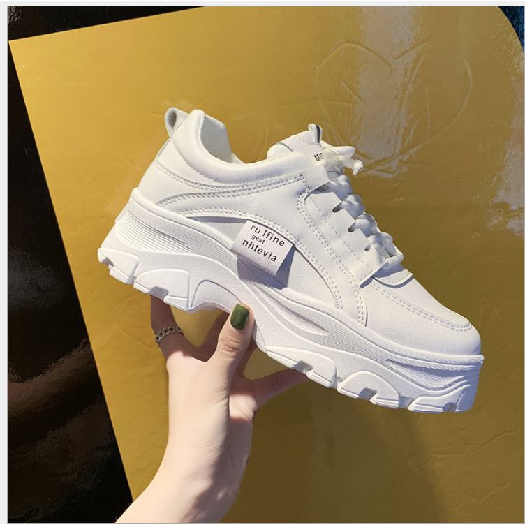 Giày thể thao nữ RUFINE đế cao 4cm phong cách ulzzang