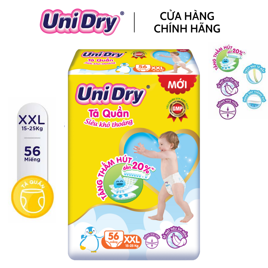 Bỉm/Tã Quần/Dán Unidry [M76 L68 XL62]