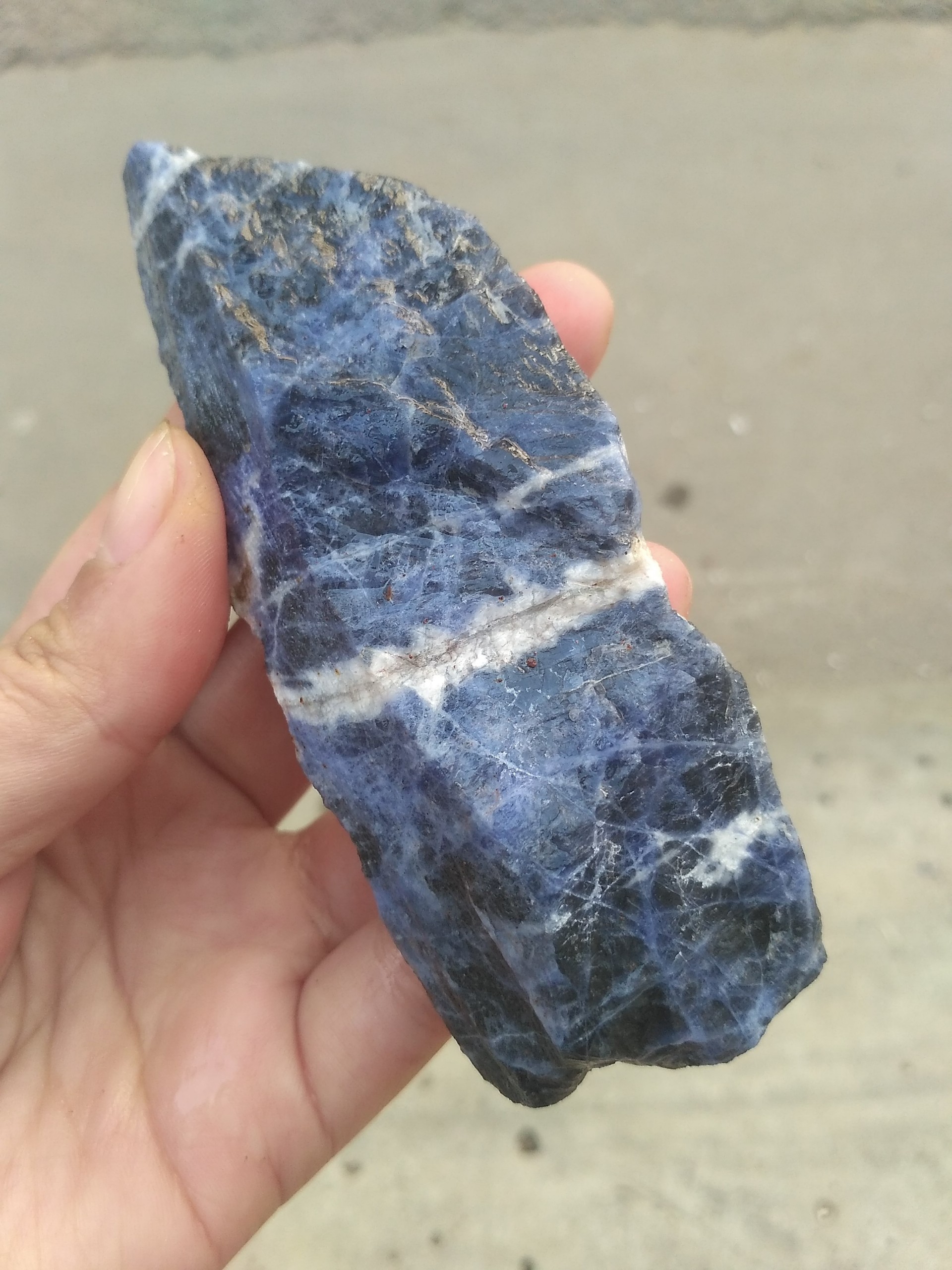 1000GR Đá Thô Màu Xanh Dương Sodalite