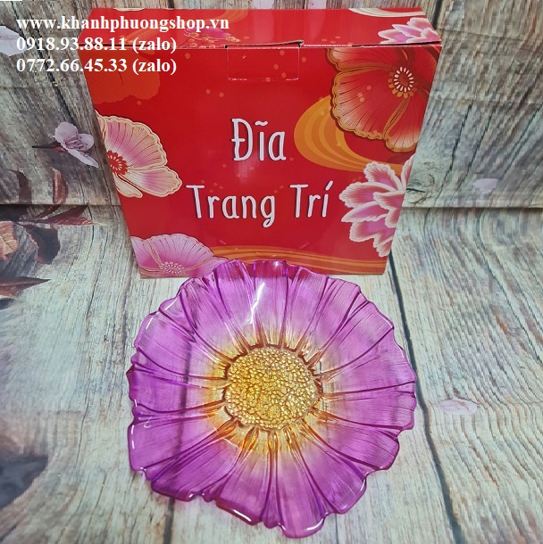 [HCM]dĩa thủy tinh đẹp - đĩa thủy tinh đẹp
