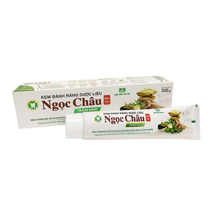 [HCM]Kem đánh răng dược liệu Ngọc Châu truyền thống tuýp 100 grm- NC3-01 làm trắng răng xuất xứ Việt Nam