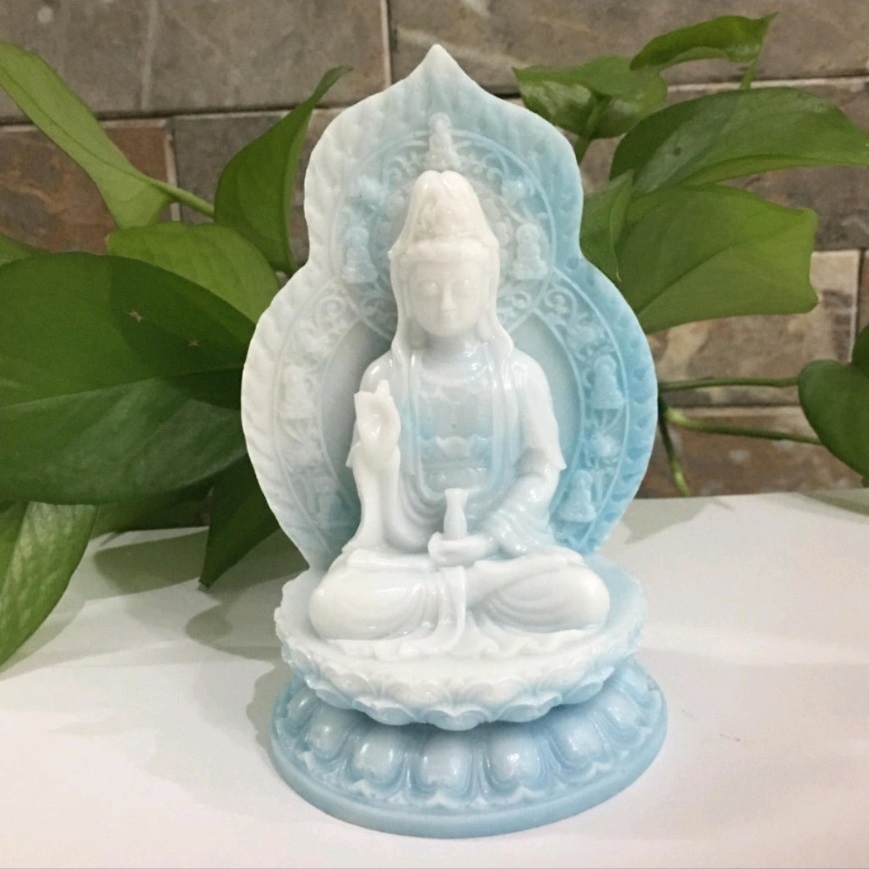 Tượng quan âm bồ tát, phật a di đà cao 15cm mang bình an vui vẻ cho mọi người.