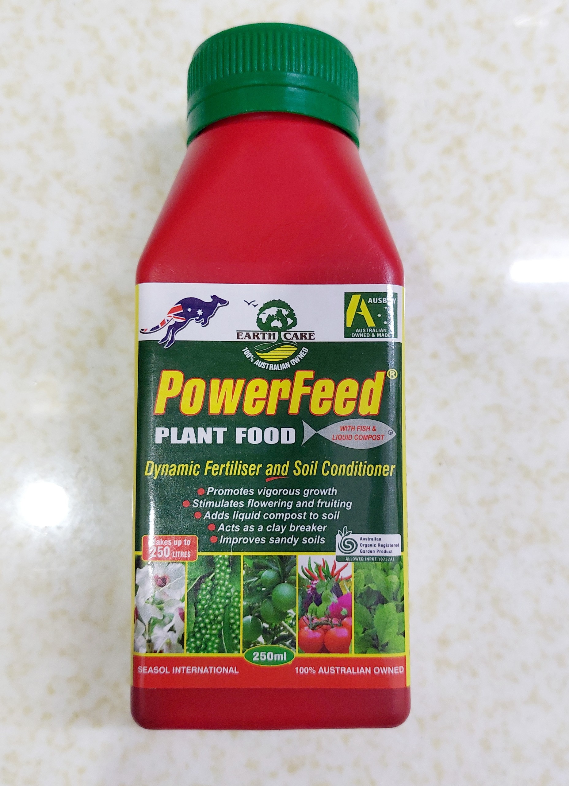 Phân cá Úc PowerFeed chai 250ml. Nguyên liệu nhập từ Úc