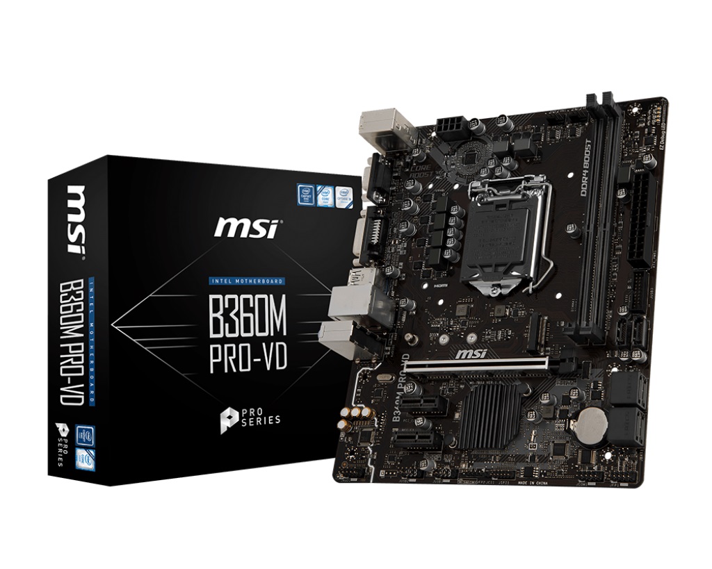 Main MSI B360M PRO-VD (Chipset Intel B360/ Socket LGA1151/ VGA onboard) - Đã Qua Sử Dụng