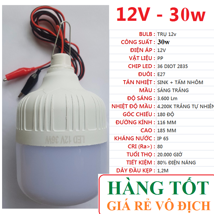 Bóng đèn led 12v - đủ 30w hoặc 36w