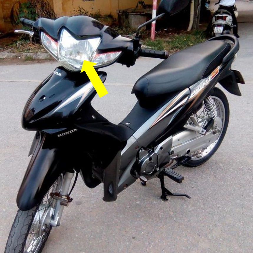Mặt kính đèn pha cho xe Wave S110 - RSX 110 đời 2009 - 2012