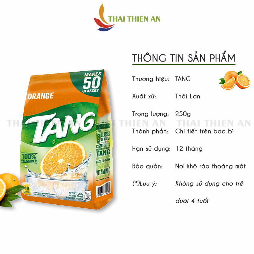 Bột cam TANG Thái Lan 250gr