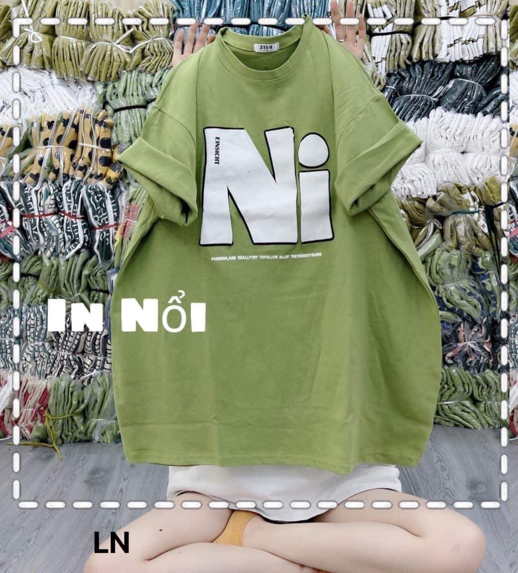 Áo thun  chữ nổi  Chất cotton su,ln