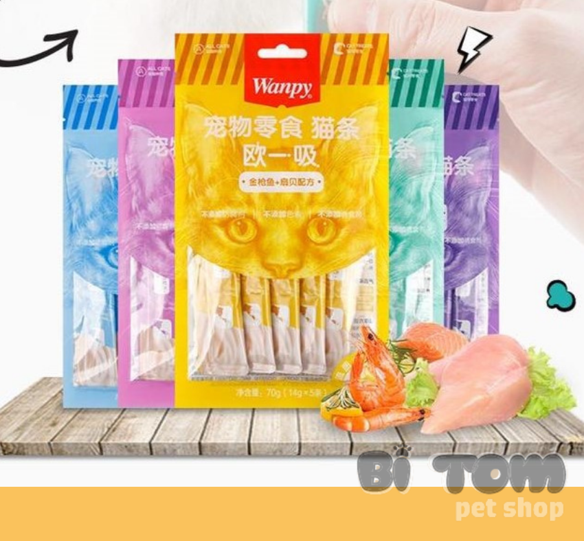 Súp thưởng cho Mèo Wanpy gói 5 thanh (14gx5)