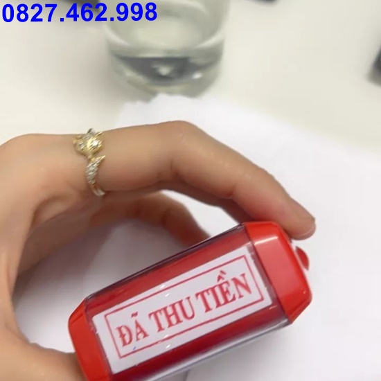 Khắc con dấu, dấu mộc đã thu tiền