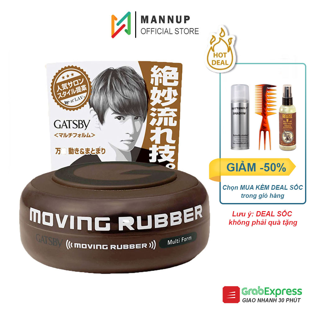Sáp vuốt tóc gatsby moving rubber multi form 80g - wax tạo kiểu tóc chính hãng