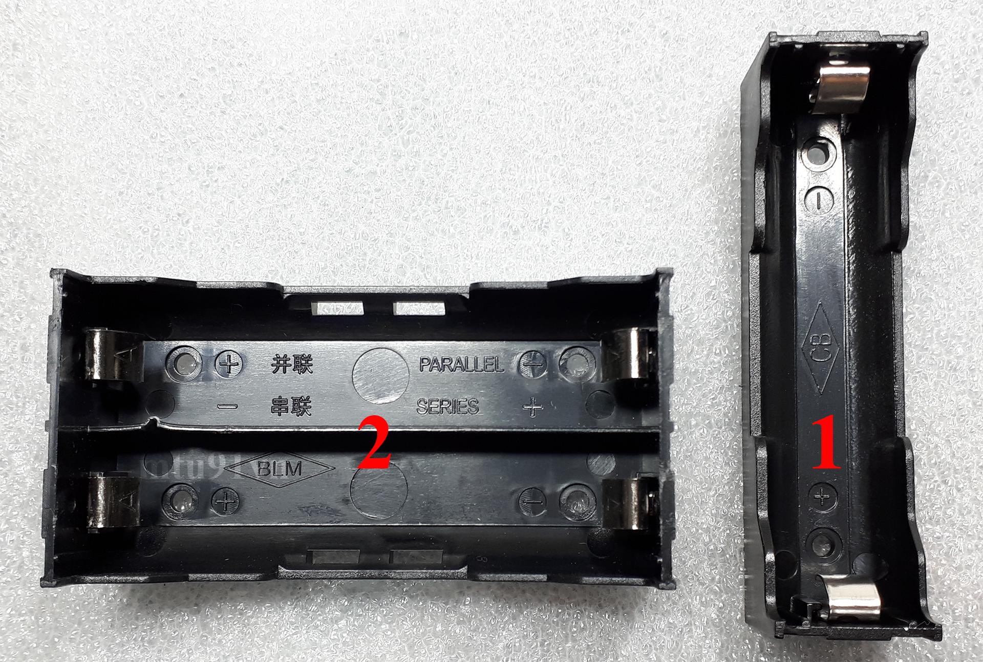 2 Cái - Đế 2 Pin 18650 loại chân cho hàn mạch