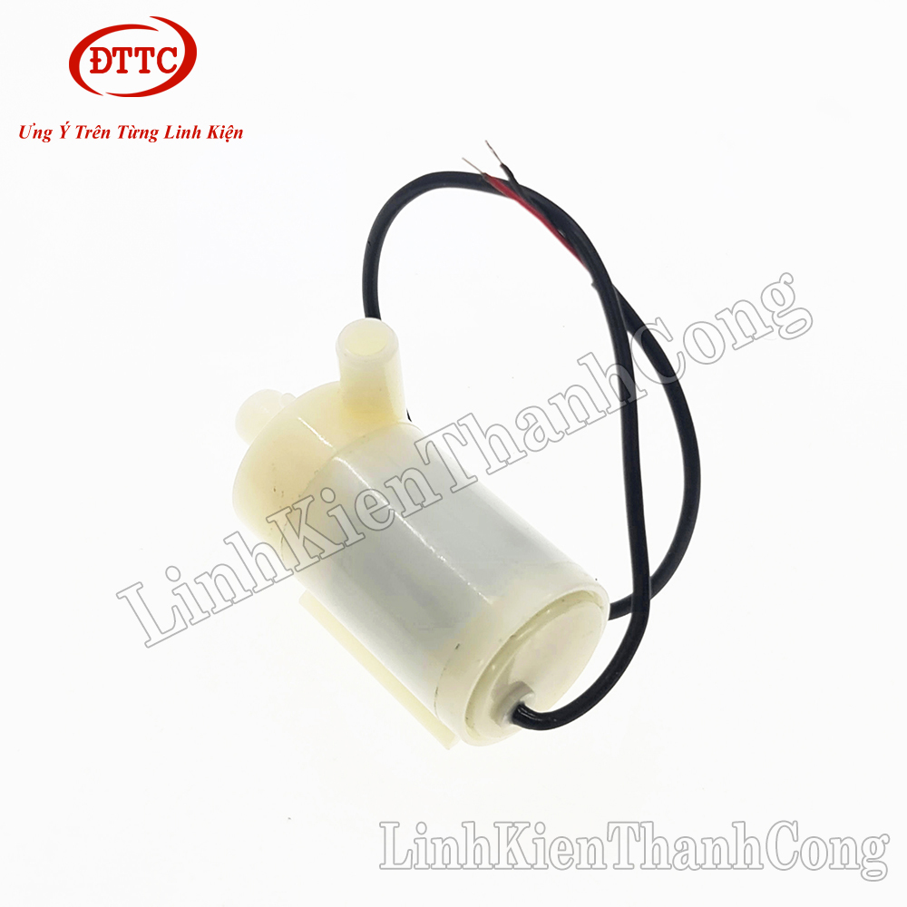 Bơm Nước Mini DC 2 Vòi Vào Ra