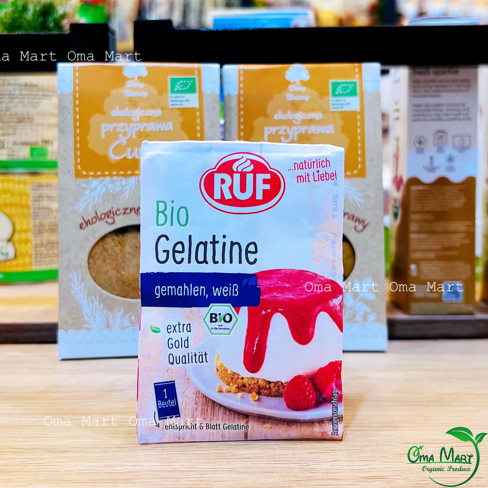 Gelatine powder organic RUF 9g