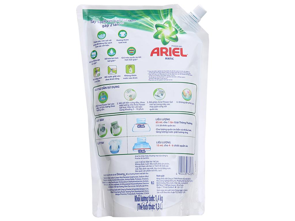 Nước giặt Ariel Matic túi 1.4kg