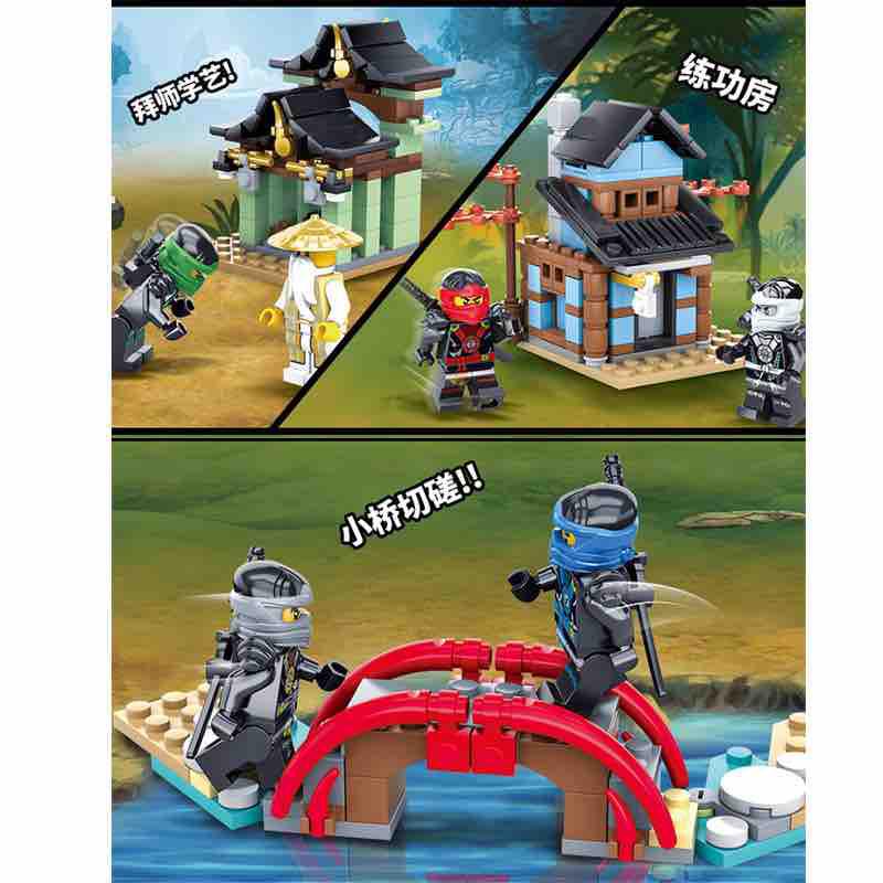 Đồ chơi lắp ráp Ninja Đền Airjitzu - LEDUO 76013