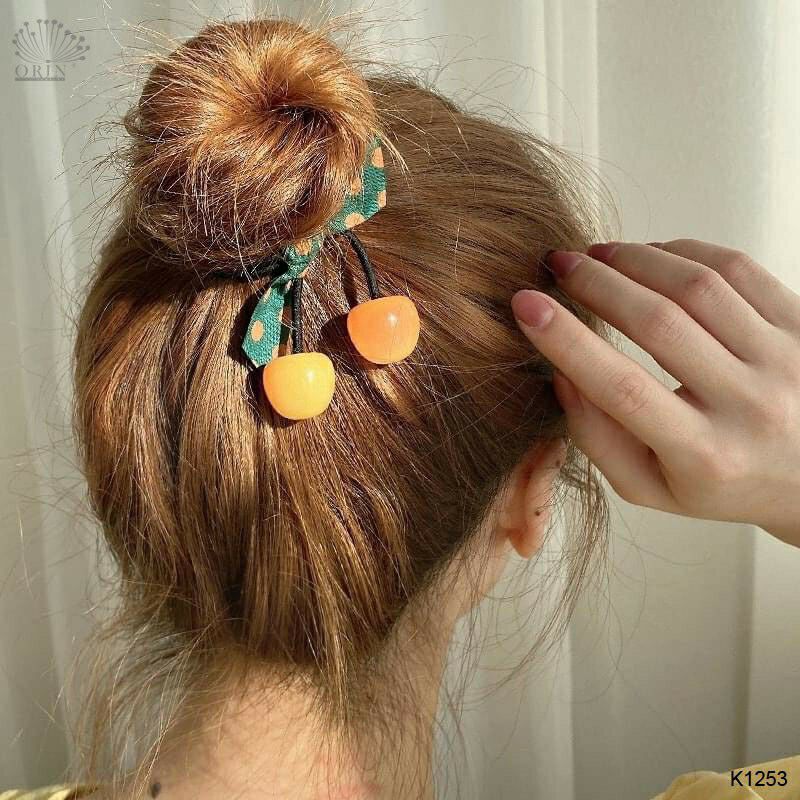[HCM]Cột tóc hình trái cherry