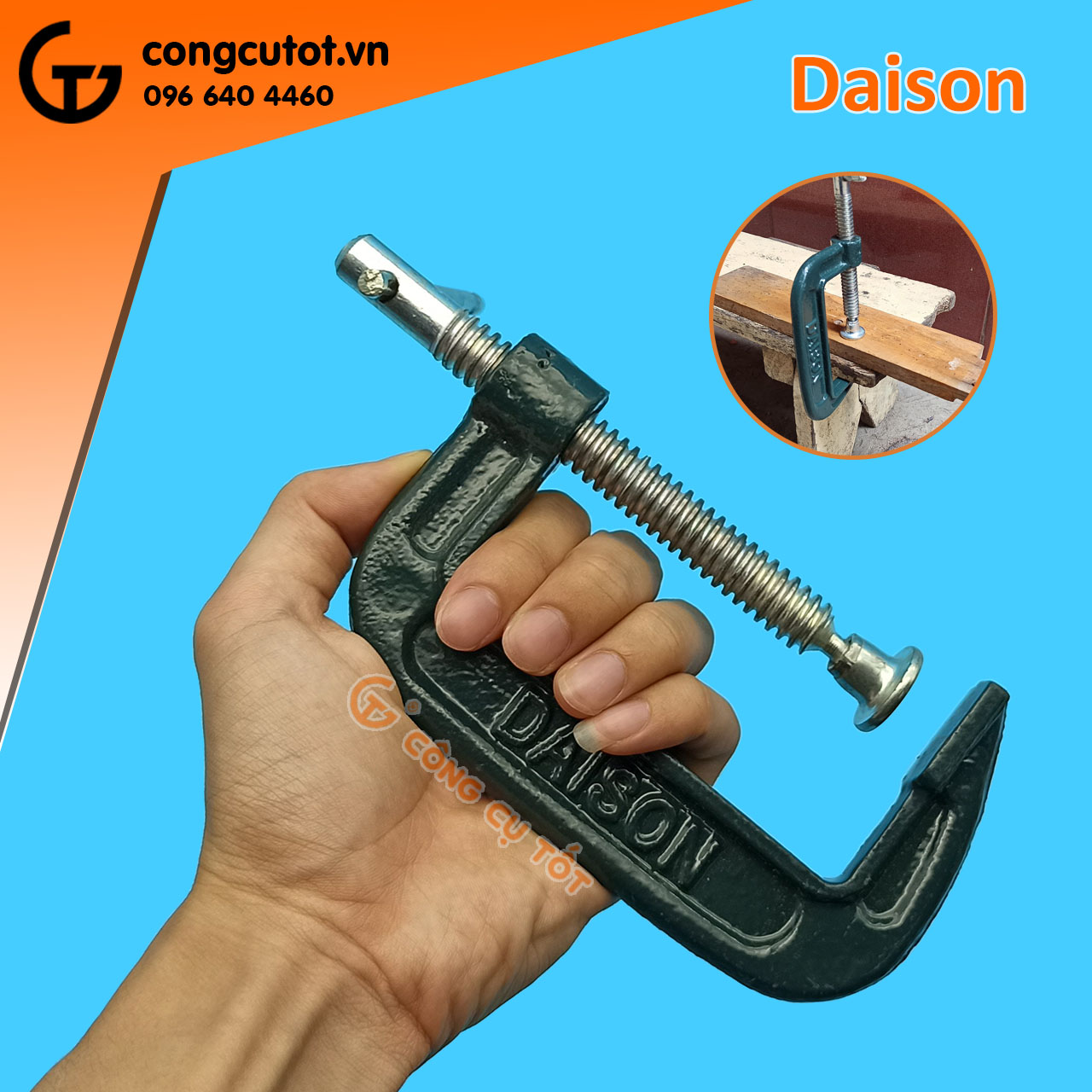 Bộ 2 chiếc Vam chữ C - Cảo chữ C DAISON