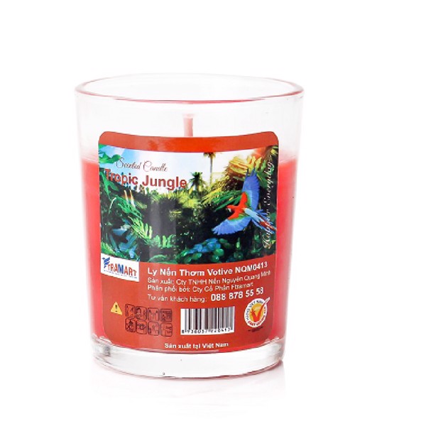 Scented Candle relaxation smokeless Cup votive Miss candle ftramart NQM0413 Tropic jungle (fruit flavor) used home decoration door