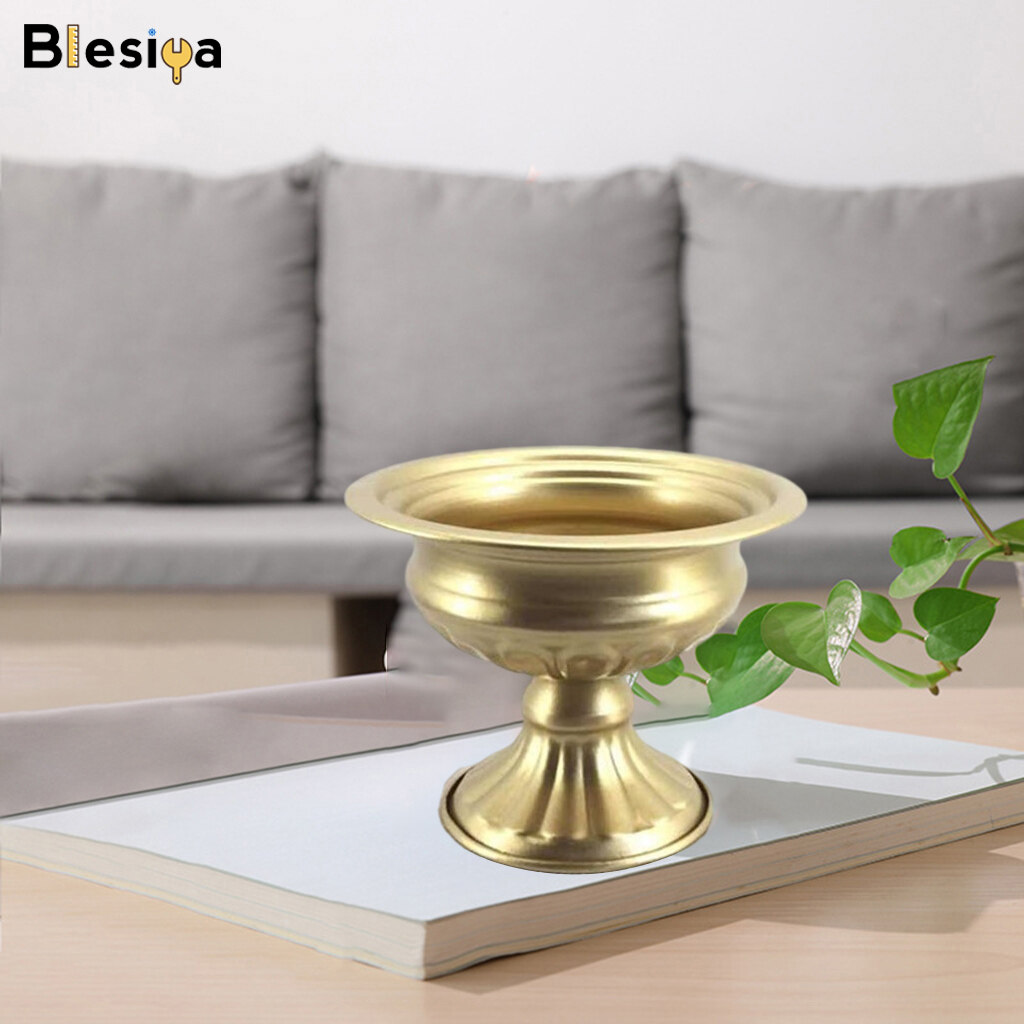 Blesiya Creative Metal Vase Plant Pot Dried Stems Bunch Holder Flower Arrangements