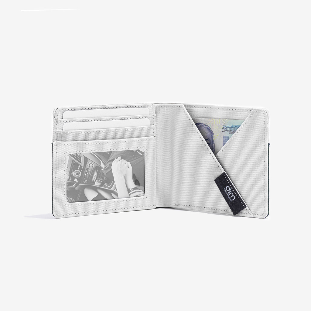 Ví Vải DIM Lined Wallet - Ngang (Thiết Kế Gập Đôi, Ngăn Rút Tiền Nhanh, Đựng 6 - 10 Thẻ, Vừa CMND - GTX) - 3 Màu