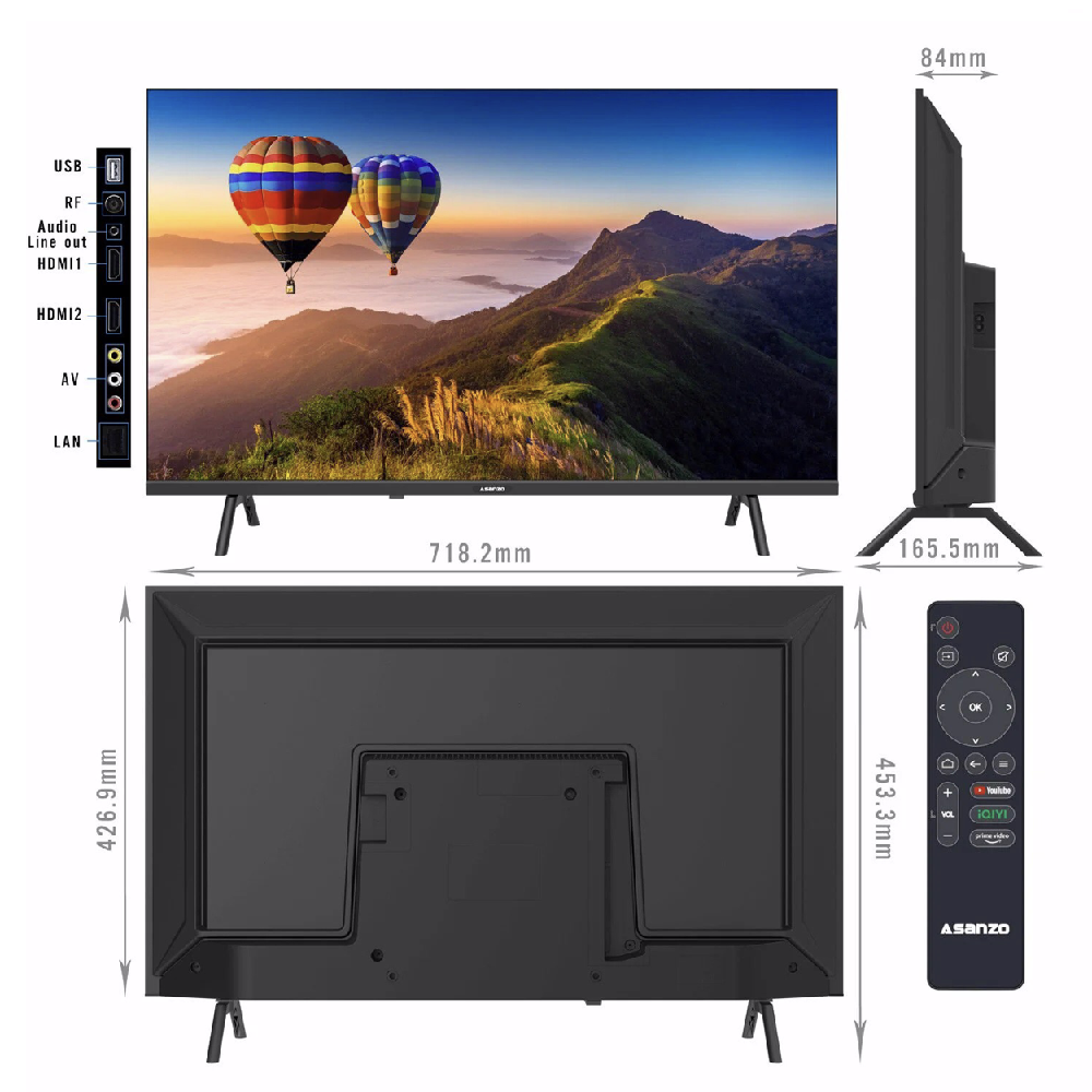 Tivi Smart Tv 32 inch Asanzo wifi internet