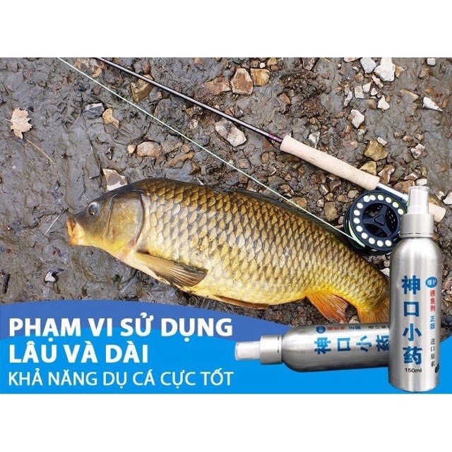 Tinh dầu câu cá xịt dụ cá trắm , trôi chép , mè ....  (cam kết bảo hành đổi trả trong 2 tuần đầu)