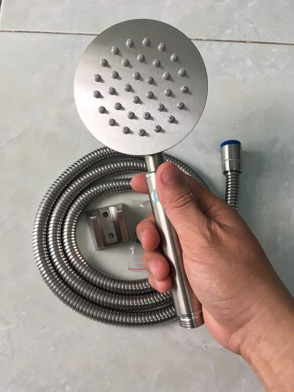 [HCM]Bộ tay sen Inox SUS 304 tròn