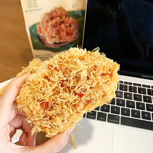 [HCM]Cơm cháy siêu chà bông cay 500gr GHIENFOODS