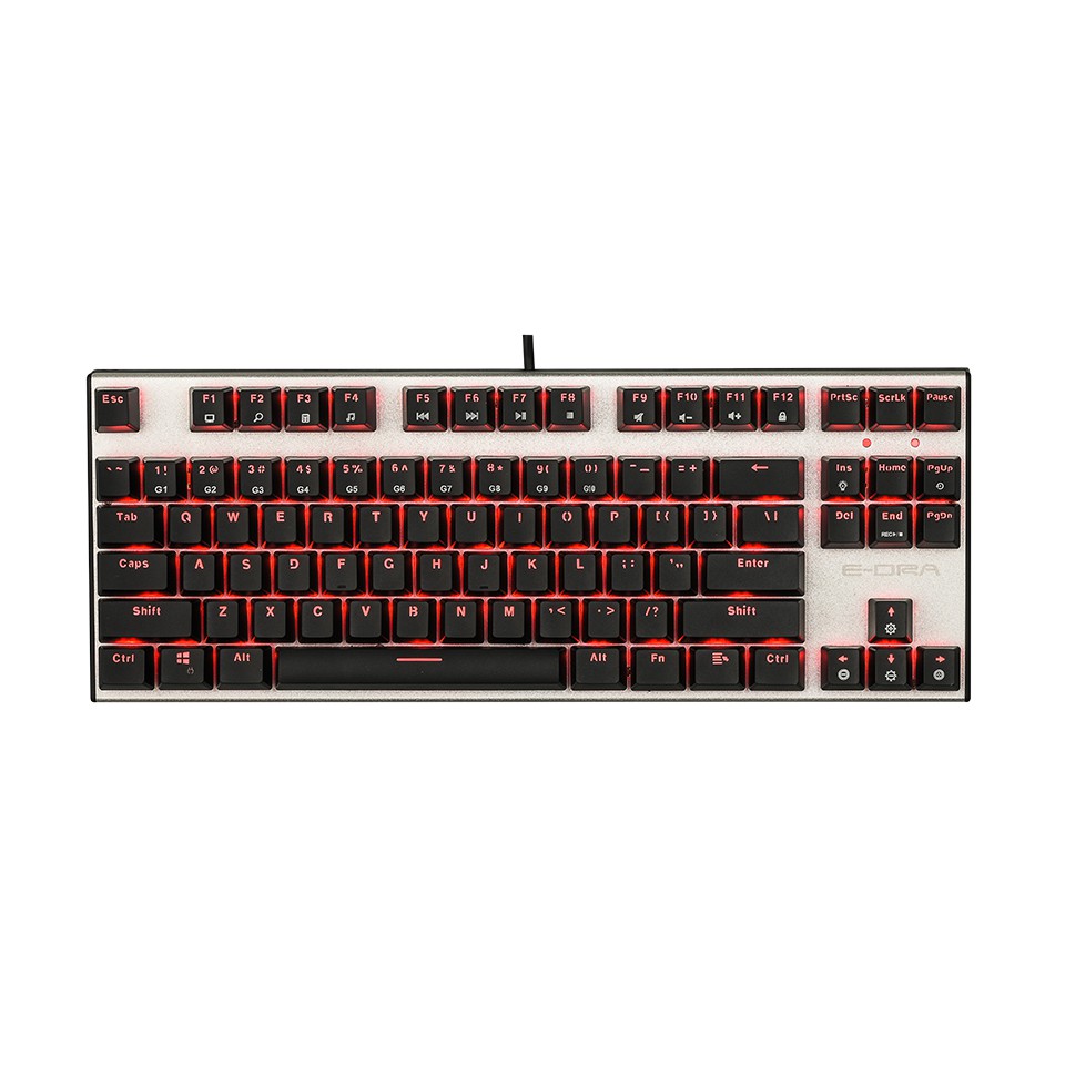 Phím cơ E-dra EK3087 Blue/ Red Led - Hàng chính hãng