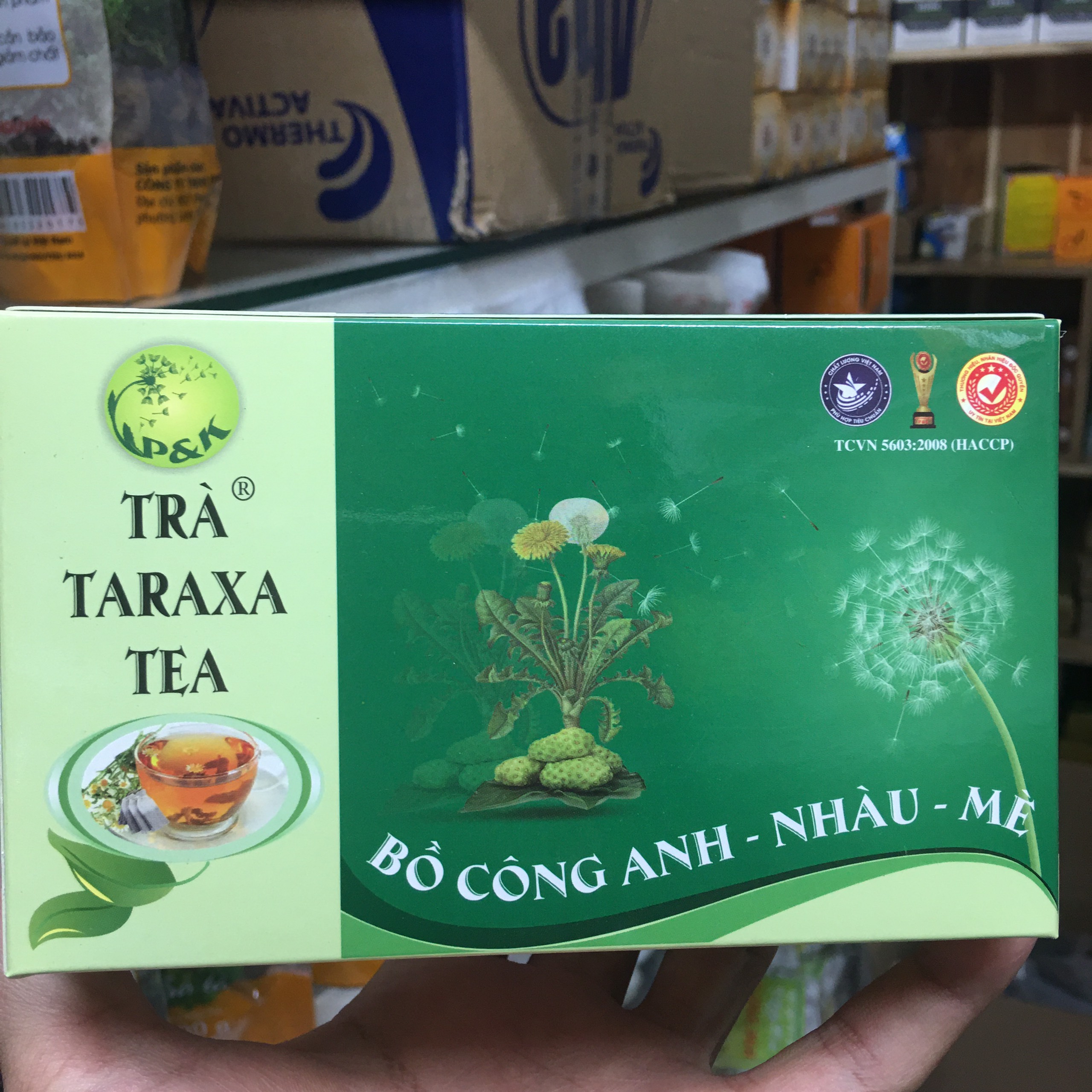 Trà bồ công anh-nhàu-mè 50 túi lọc-hàng chính hãng công ty p&k