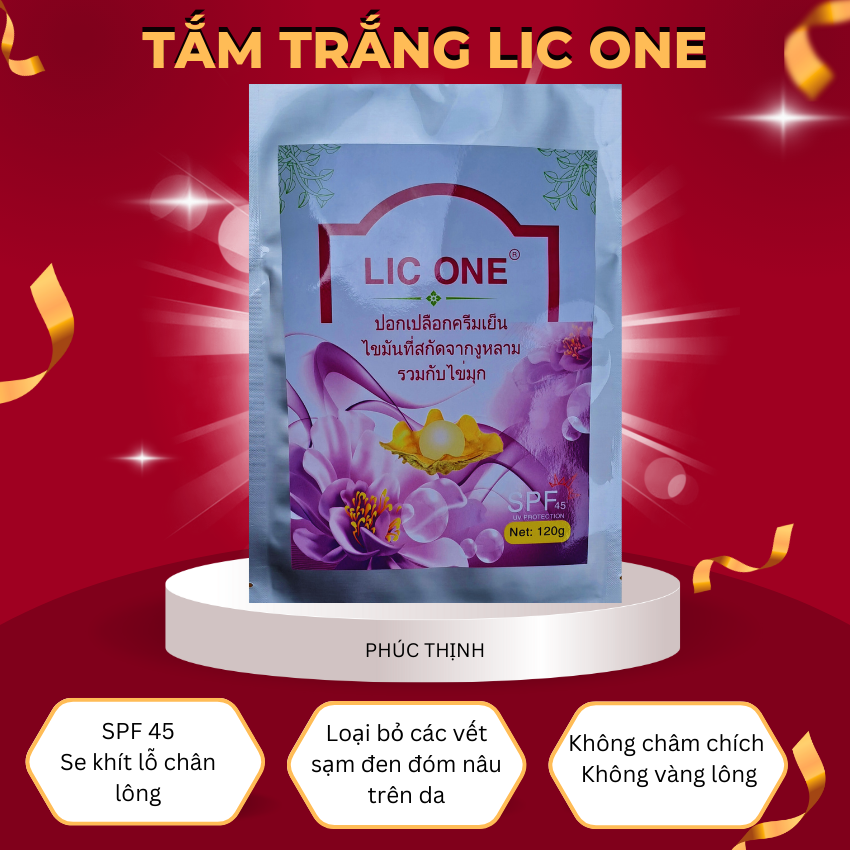 Tắm Trắng Cao Cấp LIC ONE - Thái Lan Gói 120G