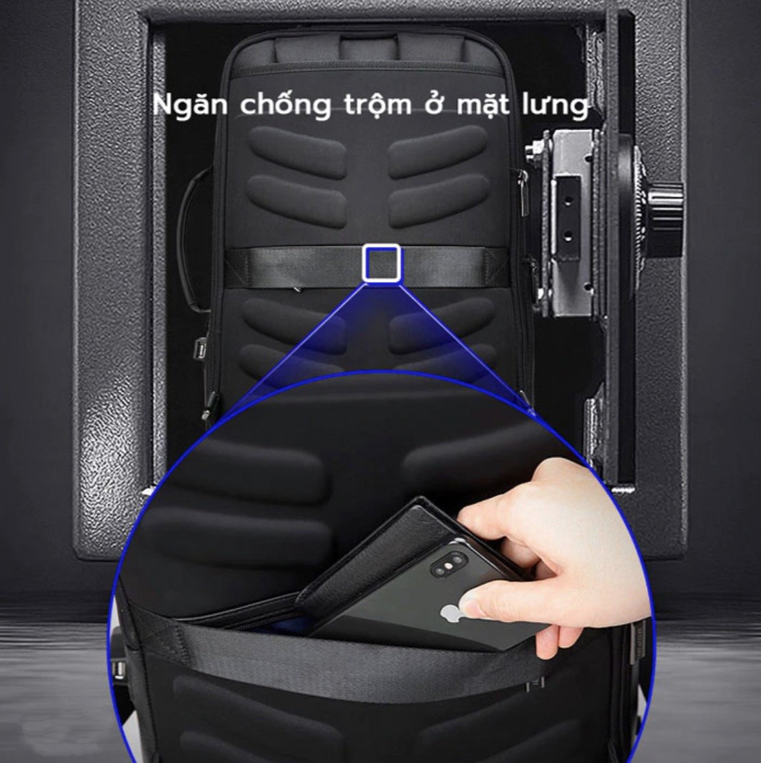 Balo laptop doanh nhân Bopai - Smart 4.0